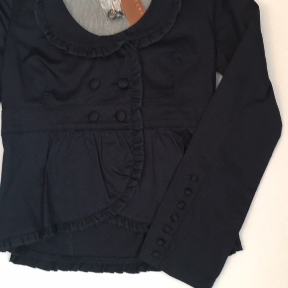 Lightweight fitted navy blue jacket - Picture 4 of 8